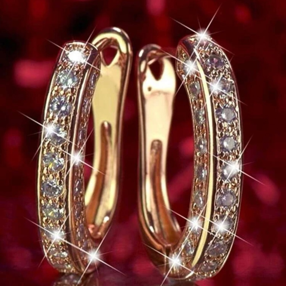 Rhinestone earrings
